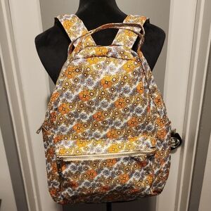 Floral Orange Backpack